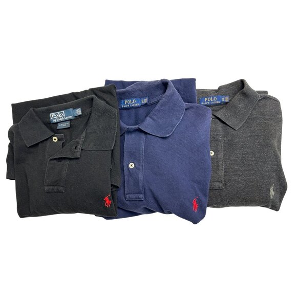 Ralph Lauren Polo Other - Ralph Lauren Polo Shirts Bundle Lot of 3 Black Blue Gray size L and LT SEE PICS
